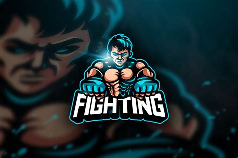 fighting team mascot esport logo creative illustrator templates creative market