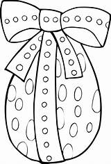 Easter Coloring Pages Egg Ribbon Kids sketch template