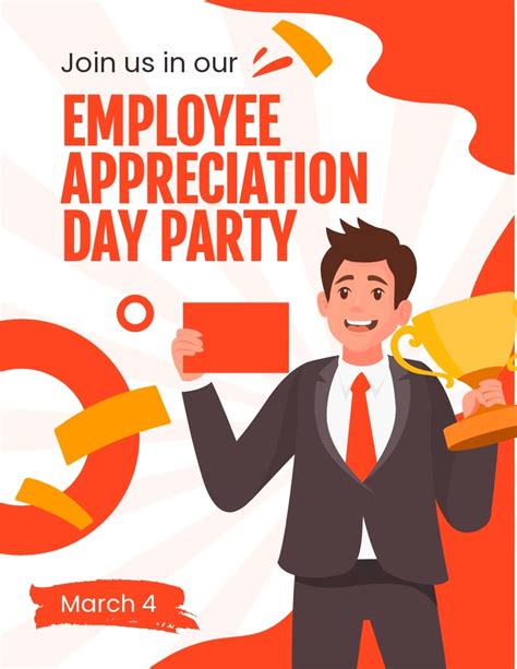 employee appreciation flyer template