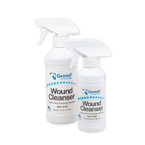 gentell wound cleanser spray medical monks