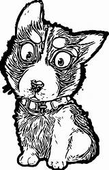 Husky Coloring Wecoloringpage sketch template