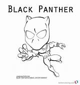 Panther Coloring Marvel Pages Cartoon Kids Printable Color Print sketch template