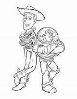 Coloring Woody Buzz Pages Colouring Popular Sid sketch template