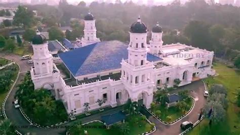 masjid sultan abu bakar johor bahru  aerial video youtube