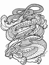 Coloring Pages Dragon Mandala Deviantart Lung Book Colouring Animal Tattoo Printable Sheets Lineart Japanese Adult Kids sketch template