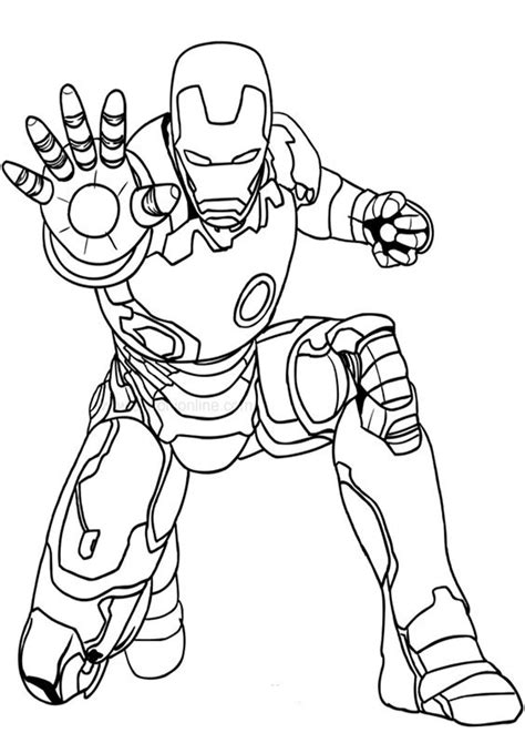 easy  print iron man coloring pages superhero coloring pages