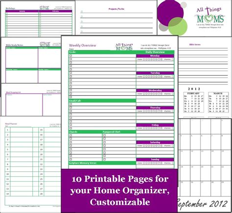 images  house  printable organization templates