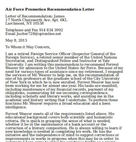 congressional nomination letter sample letter reference