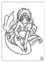 Coloring Mermaid Melody Dinokids Pages sketch template