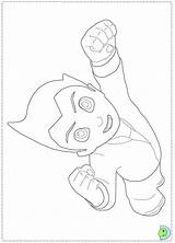Coloring Astro Boy Dinokids Close Astroboy sketch template