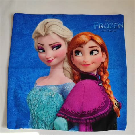Disney Elsa Anna Princess Frozen 2 Cushion Cover Pillowcase Cartoon