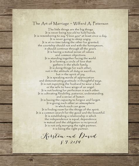 art  marriage poem print personalized wedding blessing etsy
