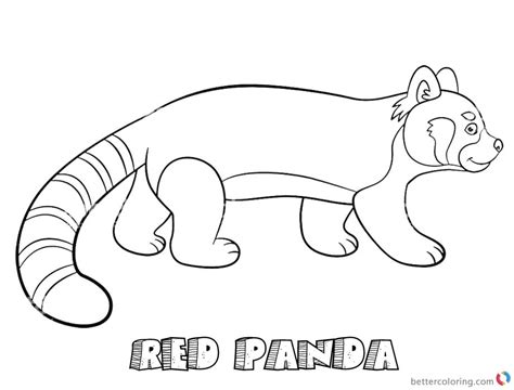 red panda coloring page  getdrawings   red panda