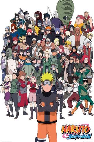 naruto shippuden collection  characters posters allposterscouk