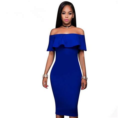 online get cheap royal blue bodycon dress