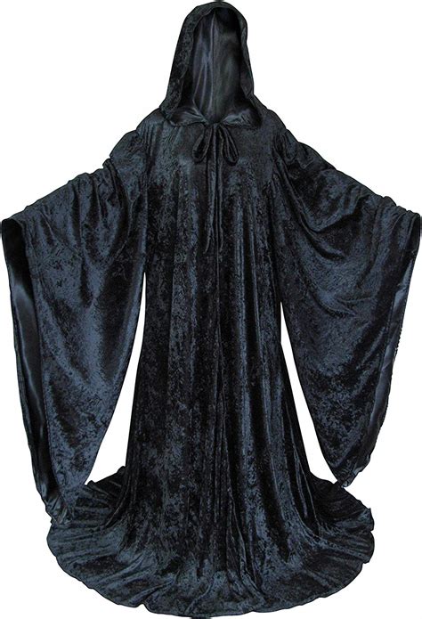 Artemisia Designs Velvet Wizard Robe With Hood And Long