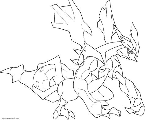 kyurem  coloring page  printable coloring pages