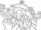 Avengers Coloring Pages Everfreecoloring Printable sketch template