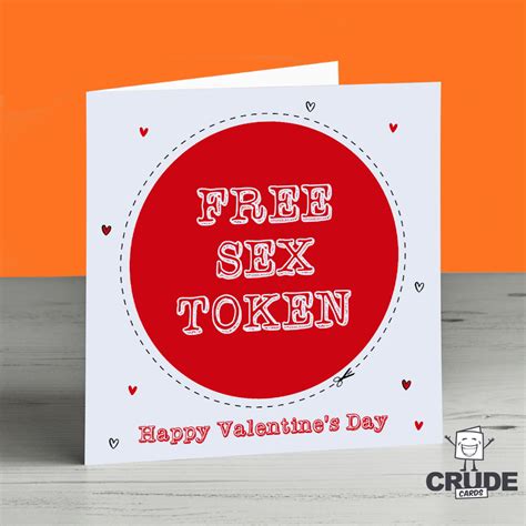 free sex token happy valentine s day card crude cards