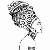 Afro Africanas Colorir Africain Afrique Africana Deborah Keeton Turban Africano áfrica Negra Desenhos Motifs Africane Africains Afroamericano Stacked Negritas Template sketch template
