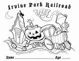 Coloring Pumpkin Patch Pages Kids Irvineparkrailroad Irvine Railroad Park sketch template
