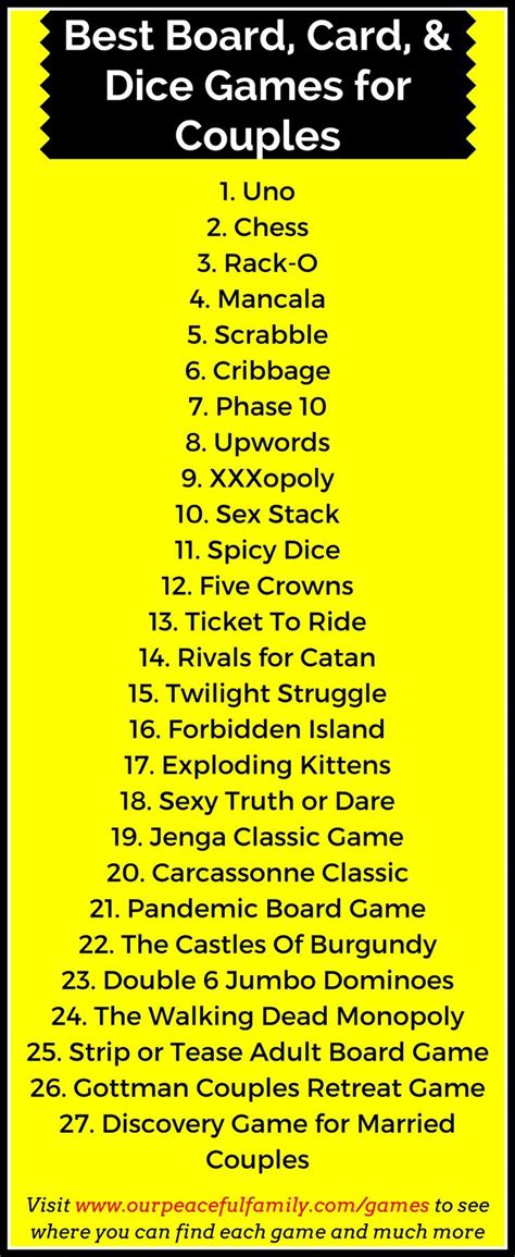 Fun sex games ideas
