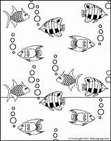 Aquarium Coloring Colouring Fish Pages Kids Drawing Printable Clipart Print Popular Coloringhome sketch template
