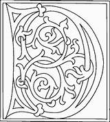 Alfabeto Celtico Coloriage Illuminated sketch template