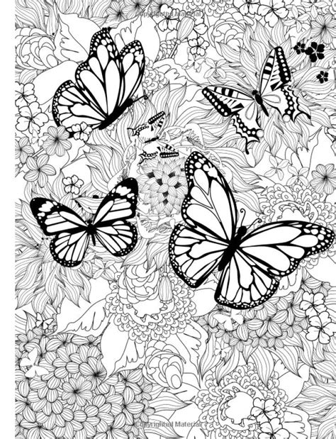 awesome butterfly coloring pages  adults thevillageanthologycom