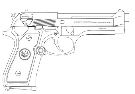 revolver gun coloring page  printable coloring pages  kids