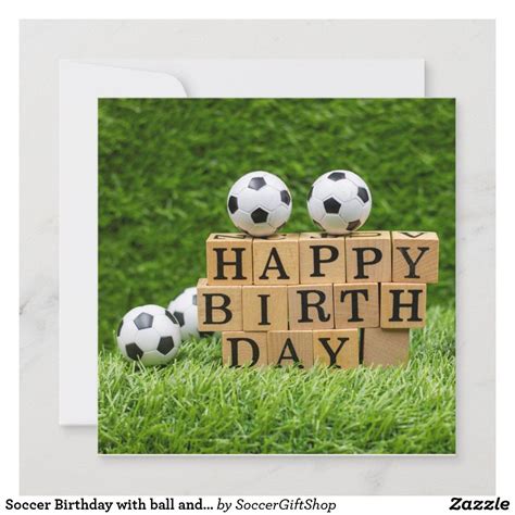 soccer birthday  ball  happy birthday word zazzle soccer
