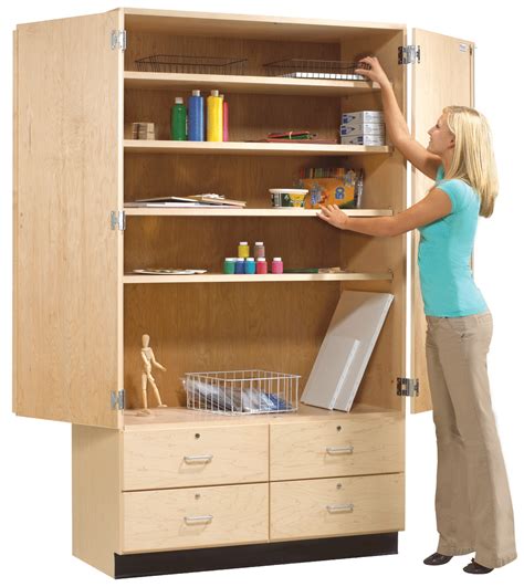 shain gsc  tall storage cabinet  adjustable shelves affordable