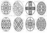 Pysanky Easter Coloring Pages Eggs Egg Ukrainian Ukranian Pascha Designs Fabric Patterns Spoonflower Pattern Kids Book sketch template
