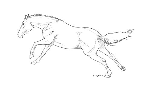 horse lineart   ladyx lt  deviantart horse coloring pages