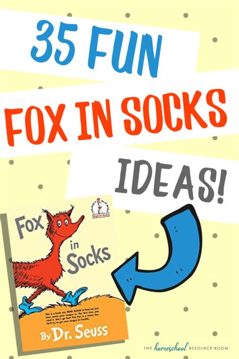 funtastic fox  socks activities  kids  homeschool