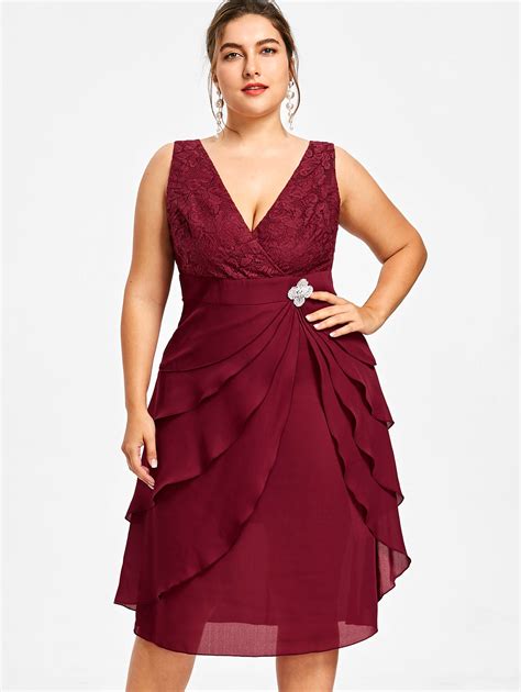 buy gamiss women elegant party dress plus size 5xl