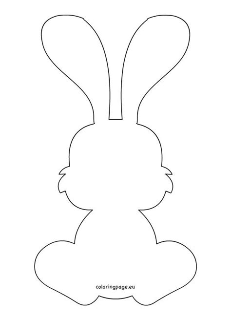 bunny rabbit outline coloring page easter bunny template easter