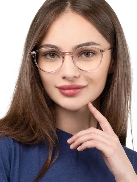 women full frame mixed material eyeglasses glasses for