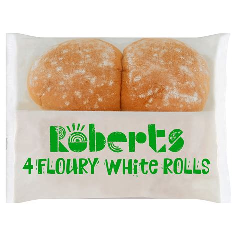 roberts  floury white rolls part baked iceland foods