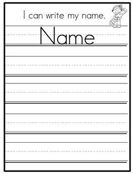 tracing editable names practice worksheets  prek kindergarten