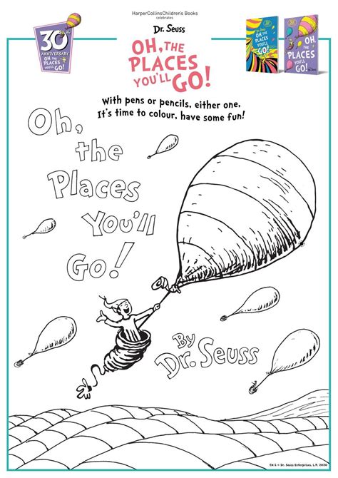 oh the places you ll go by dr seuss activity sheets dr seuss