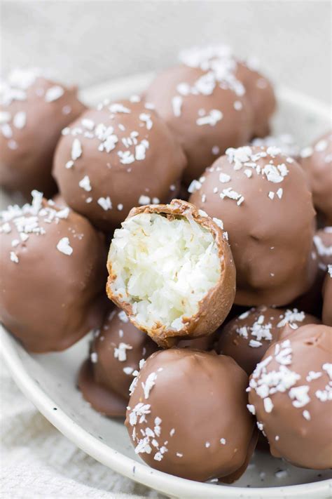 bake chocolate covered coconut balls
