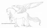 Pegasus Lineart Rosela Horse Winged Horses Stallion Deviantart Rearing Coloring Pages Template Characters sketch template