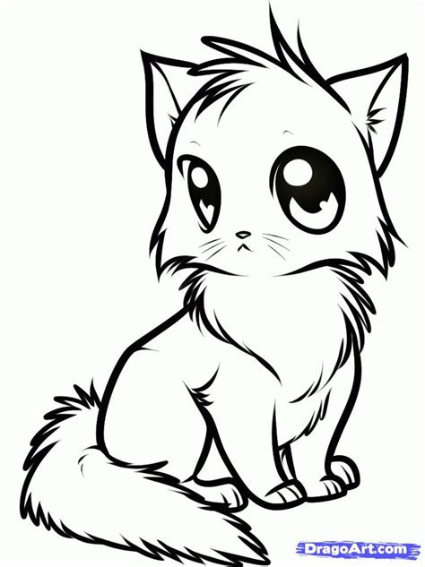 cat cute kitten coloring page coloring pages   ages coloring home