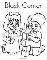 Coloring Block Center Kids Playing Twistynoodle Print Blocks Twisty Noodle Ll sketch template
