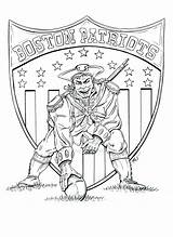 Patriot Patriots Coloring Drawing Pat Pages Logo Getdrawings England Popular sketch template
