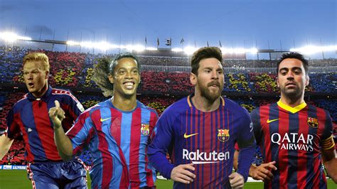 lionel messi johan cruyff  ronaldinho   barcelona players  history sporting news