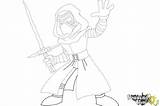 Ren Kylo Wars Star Coloring Pages Draw Vii Drawingnow Sketch Template sketch template