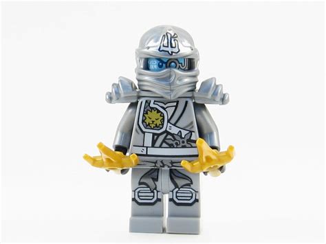 Lego Ninjago Titanium White Zane Minifigure Robot Ninja