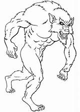 Werwolf Malvorlage sketch template
